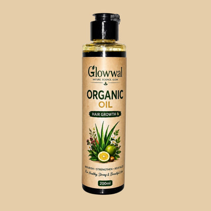 Glowwal Organic Hair Growth Oil – Strong & Healthy Hair Solution