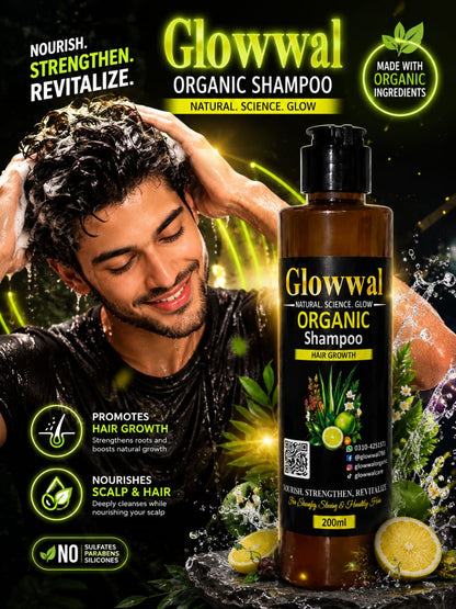 Herbal Hair Growth Shampoo – Anti Hair Fall & Dandruff Formula 200ml