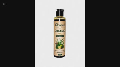 Glowwal Organic Hair Growth Oil – Strong & Healthy Hair Solution