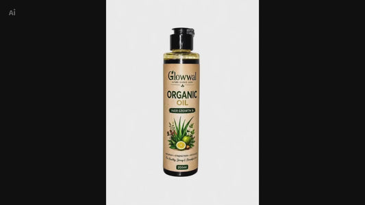 Glowwal Organic Hair Growth Oil – Strong & Healthy Hair Solution